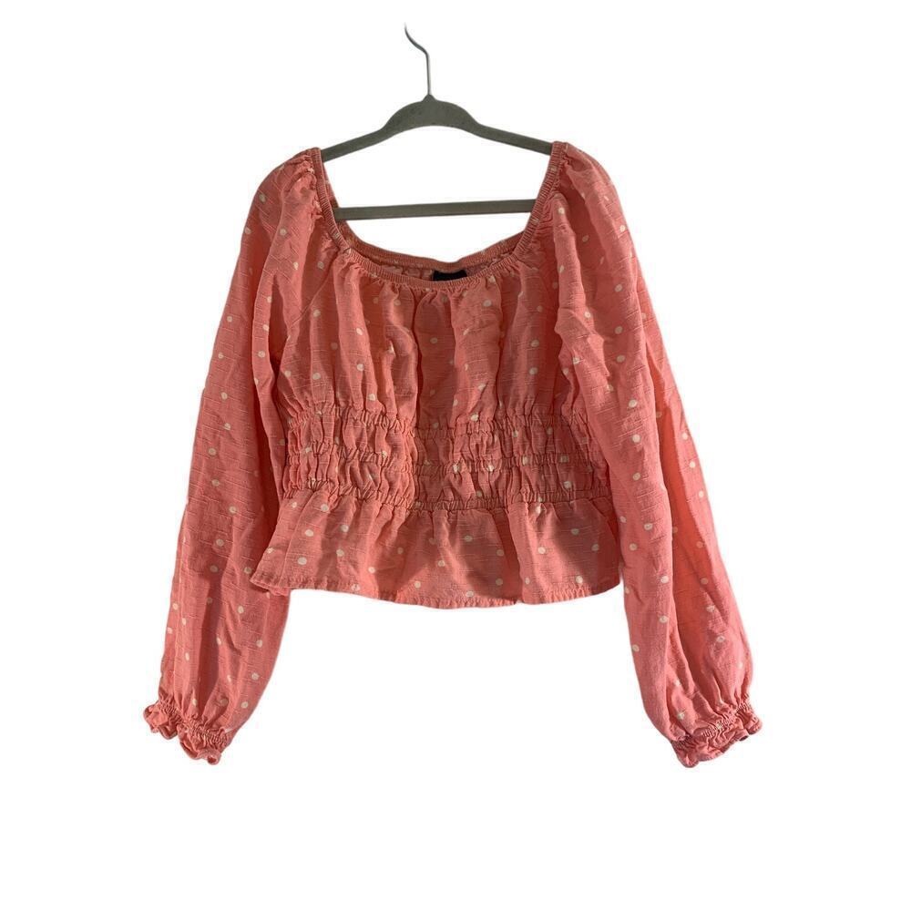 ART CLASS Girl’s Polka Dot Long Sleeve Top / Size: Small 6-7
